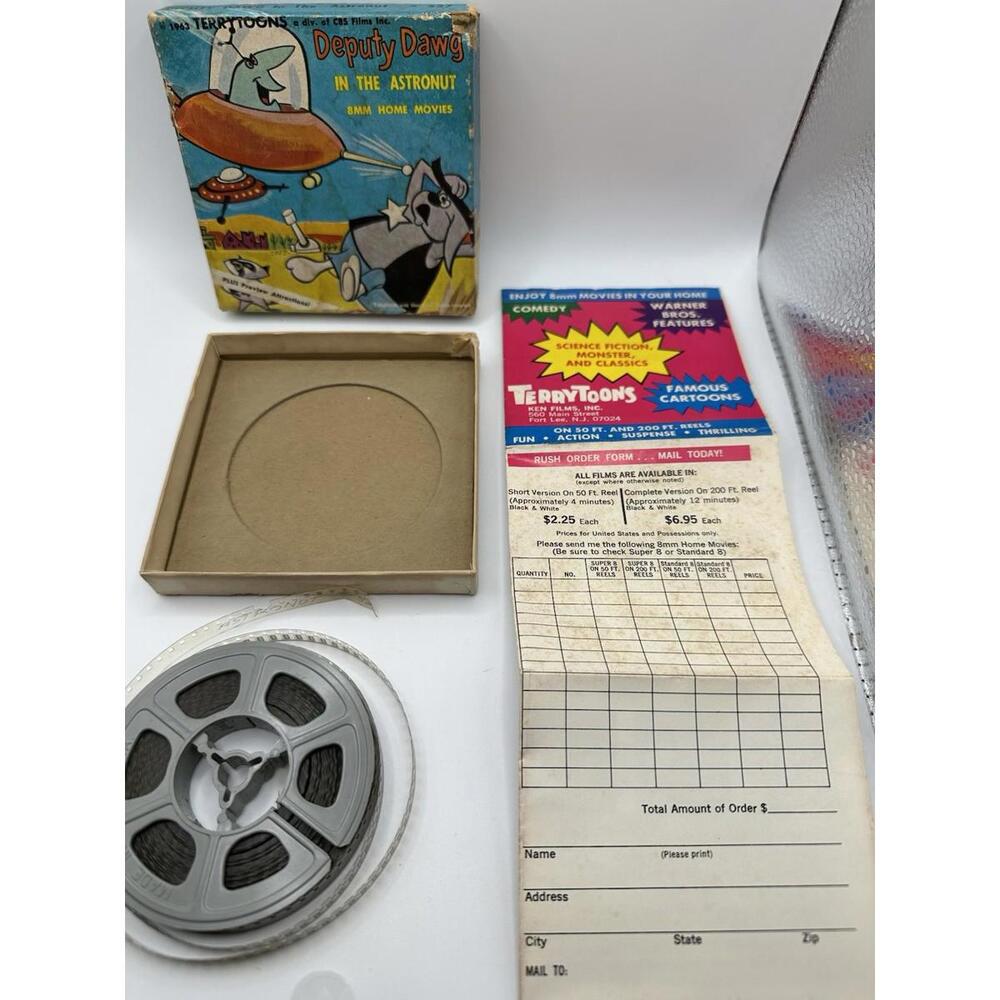 1963 DEPUTY DAWG In The Astronut Ken Films 8mm #527 Terrytoons